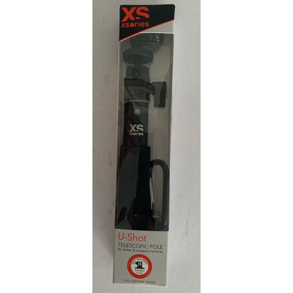 XSories Big U-Shot Telescopic Pole for Action/Compact Cameras-Gopro Tripod Black - Picture 1 of 7